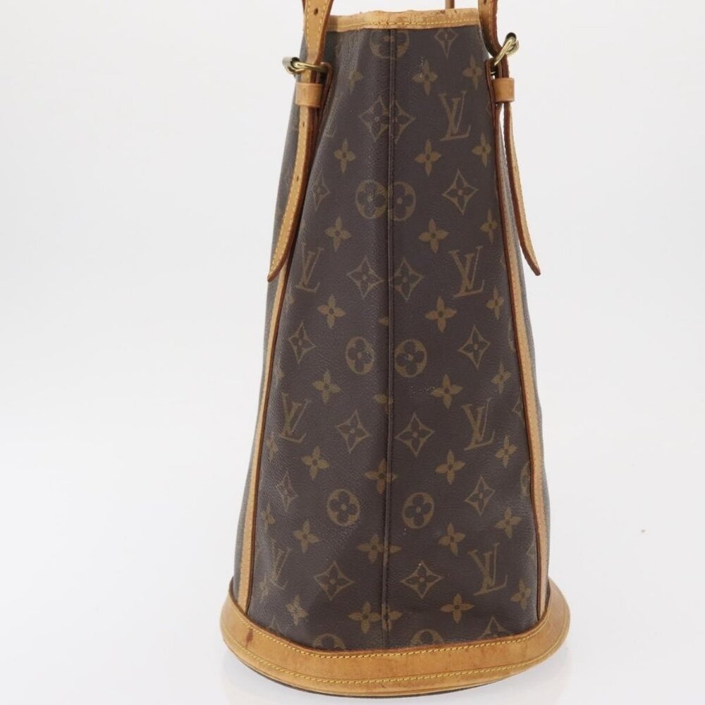 Authentic LOUIS VUITTON Monogram Bucket GM Shoulder Bag M42236 LV - Picture 11 of 16